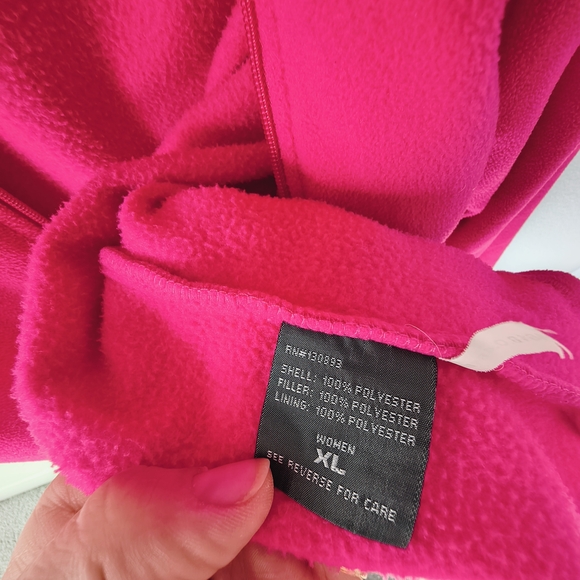 New Balance Hot Pink Fleece Jacket Size XL - Picture 4 of 4